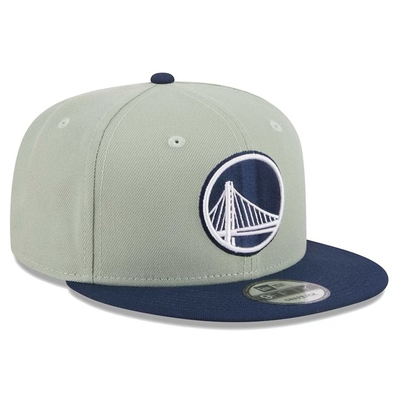 New Era Golden State Warriors Navy & Gray 9FIFTY Snapback Adjustable Hat - Picture 3 of 5